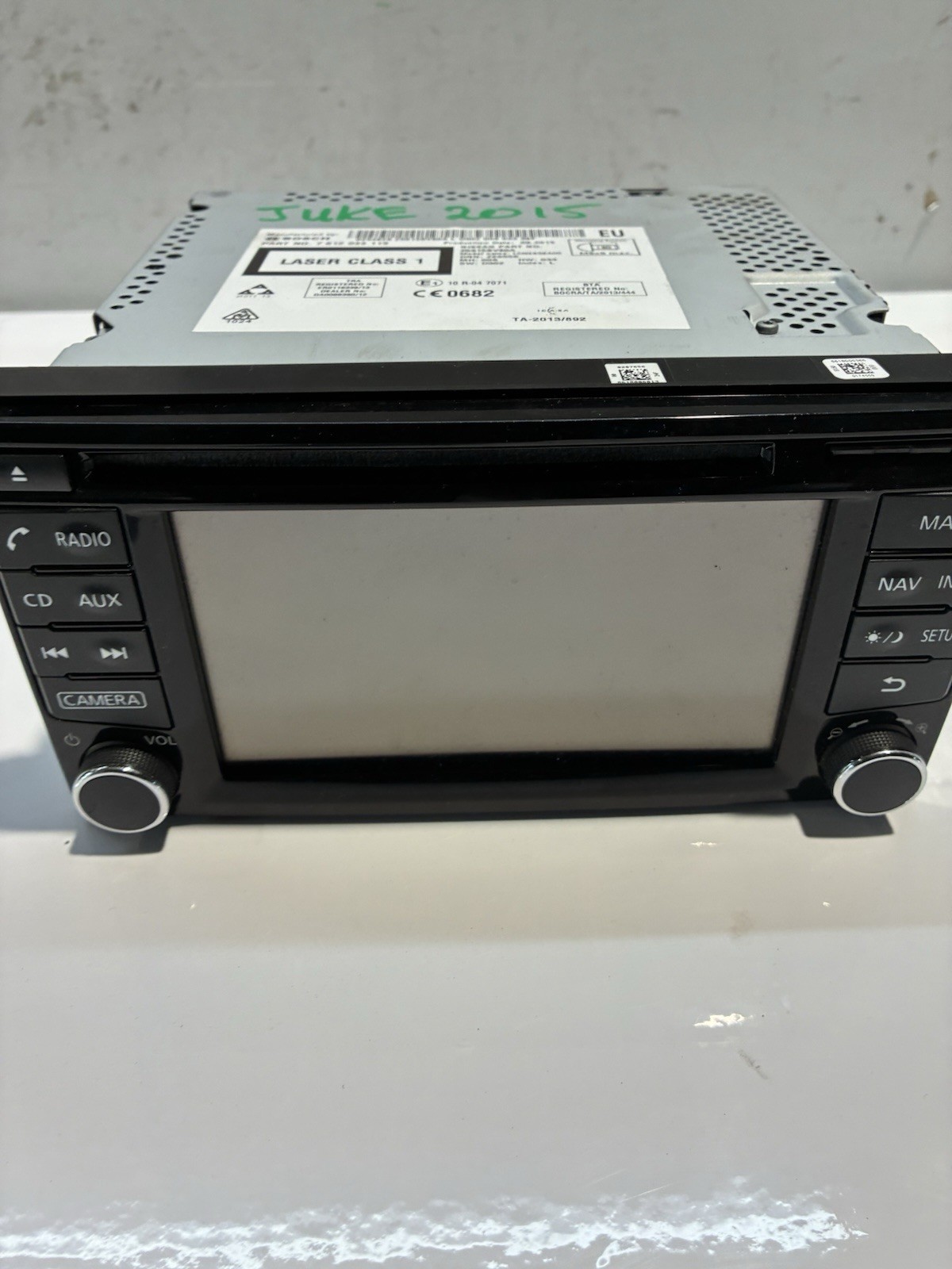 NISSAN JUKE F15 SAT NAV DAB CAR RADIO STEREOHEAD UNIT 25915BV80A SEEPHOTOS L2/3