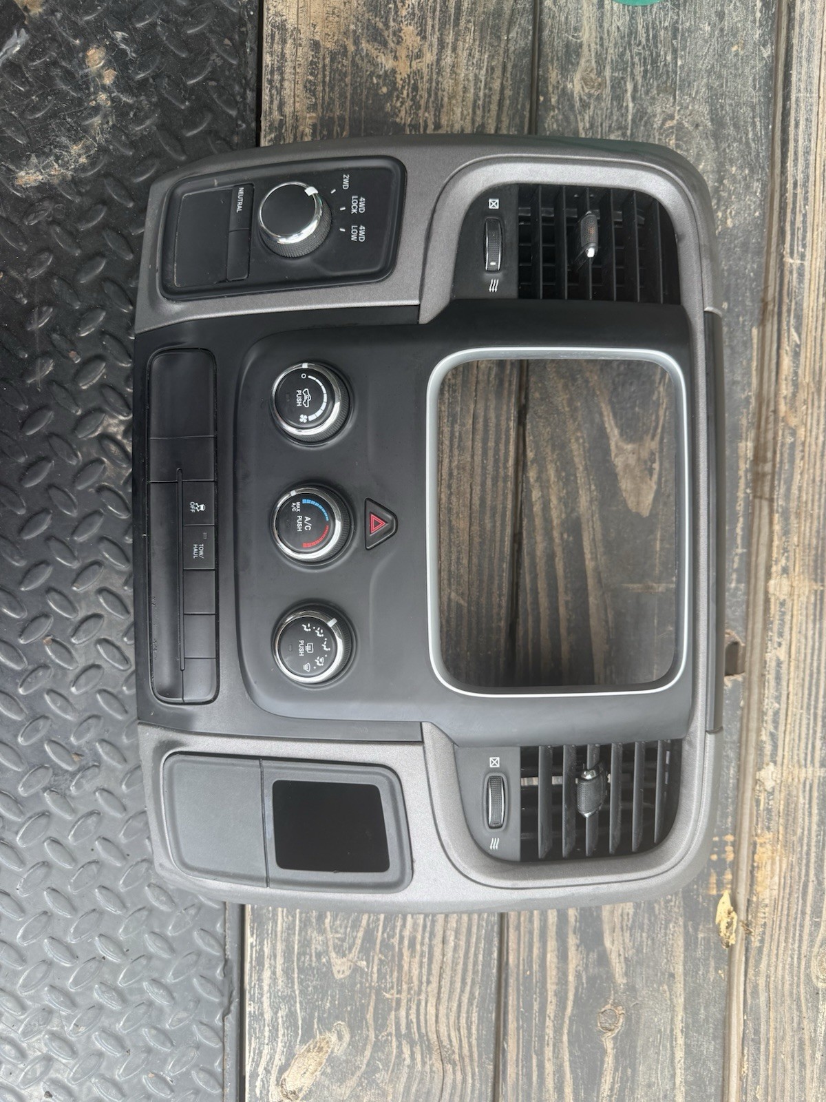 2014-2019 Dodge Ram Complete Radio Bezel With Controls And Complete Boss Radio