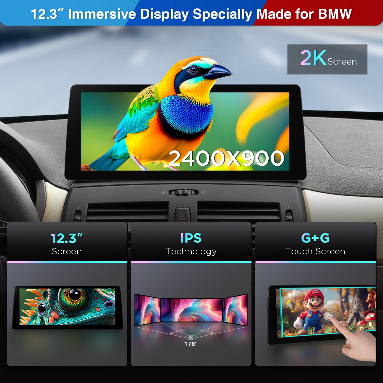 For BMW X3 E83 MASK 10.25″ Android 13 8 Core 4+64GB GPS Stereo Navi DAB+