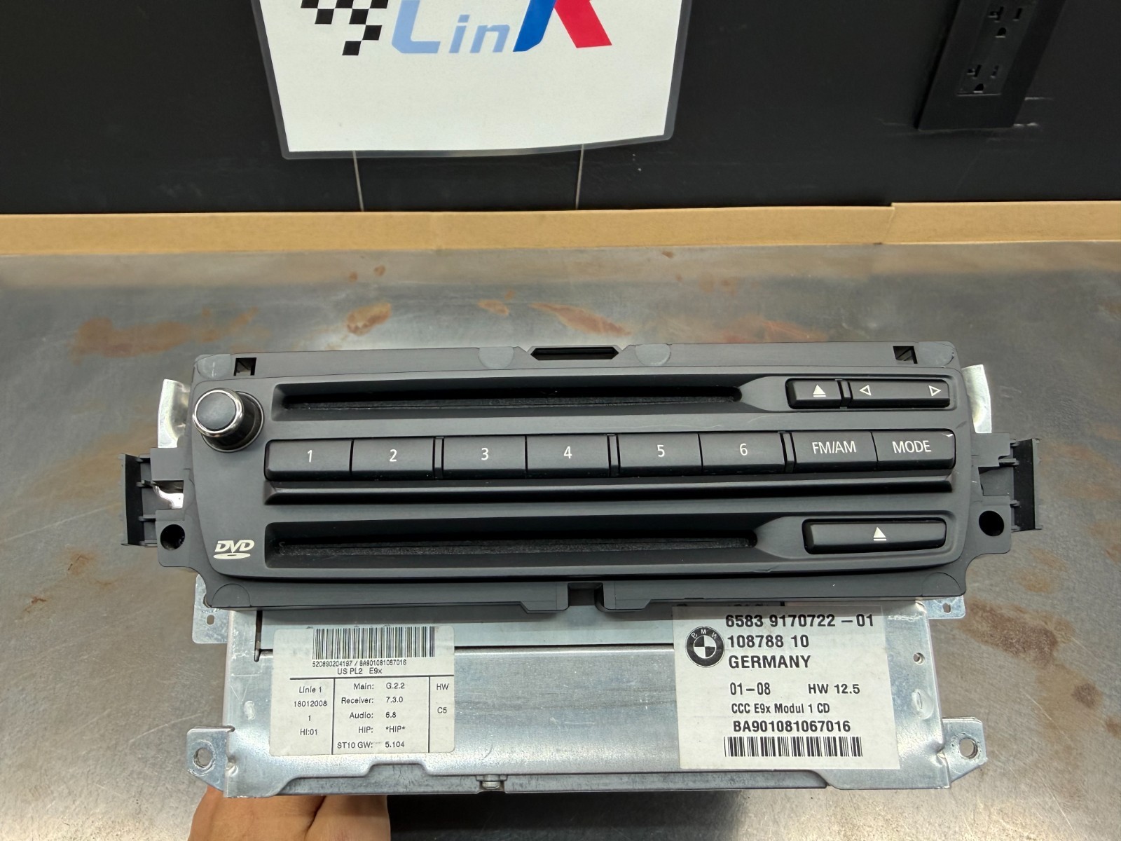 06-08 BMW E90 E92 E93 335 M3 CCC Navigation Headunit CD DVD FM Radio Tuner OEM
