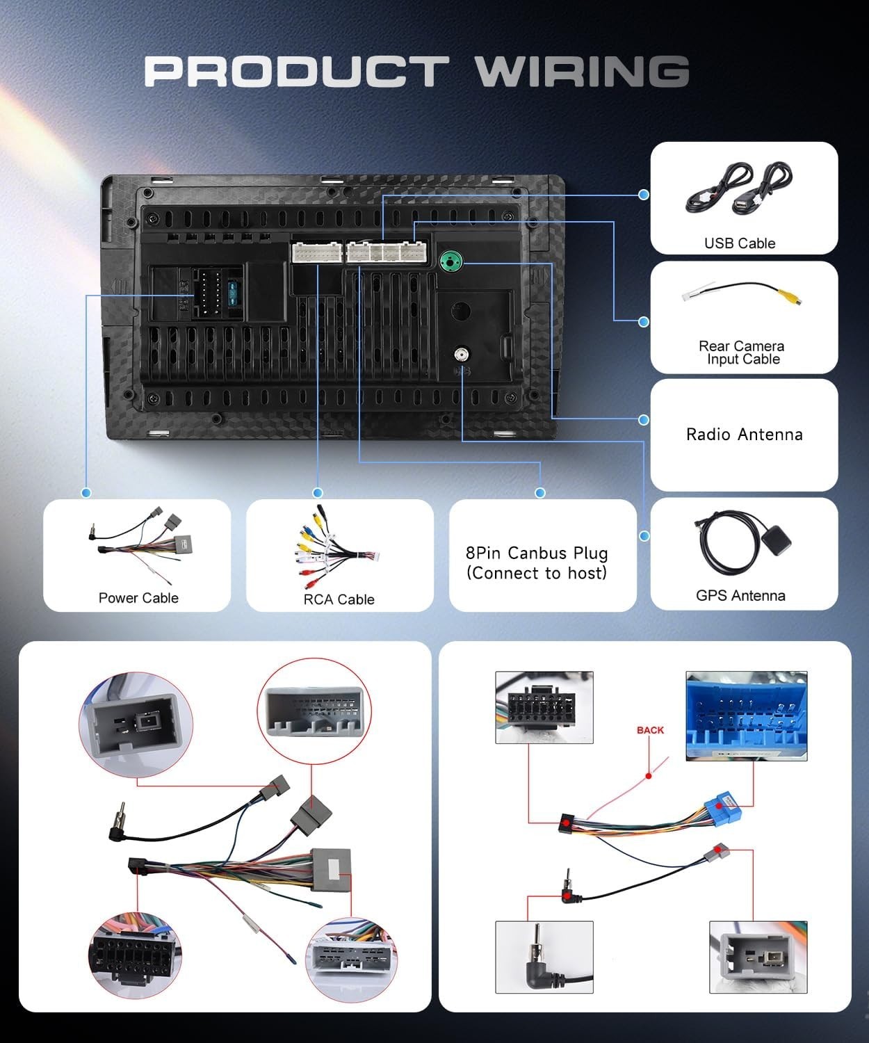 2G+64G Android 15 Car Stereo for Honda Civic 2001-2005 Android GPS 9inch BT SWC