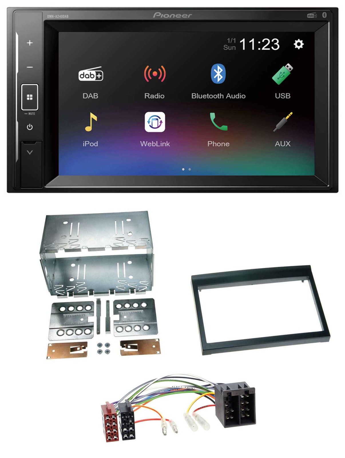 Pioneer DAB MP3 2DIN Bluetooth USB Car Stereo for Porsche 911, 996 (97-06)