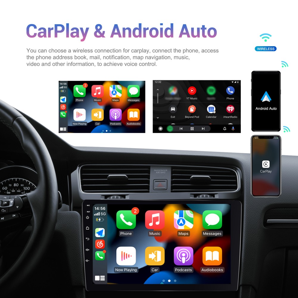 For HONDA Pilot 2016-2022 Car Stereo Radio Apple Carplay Android 15 4+64GB