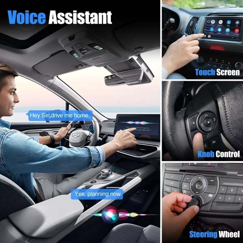 Wireless CarPlay Adapter for iPhone, 2026 Convert Wired to Car Play Wireless