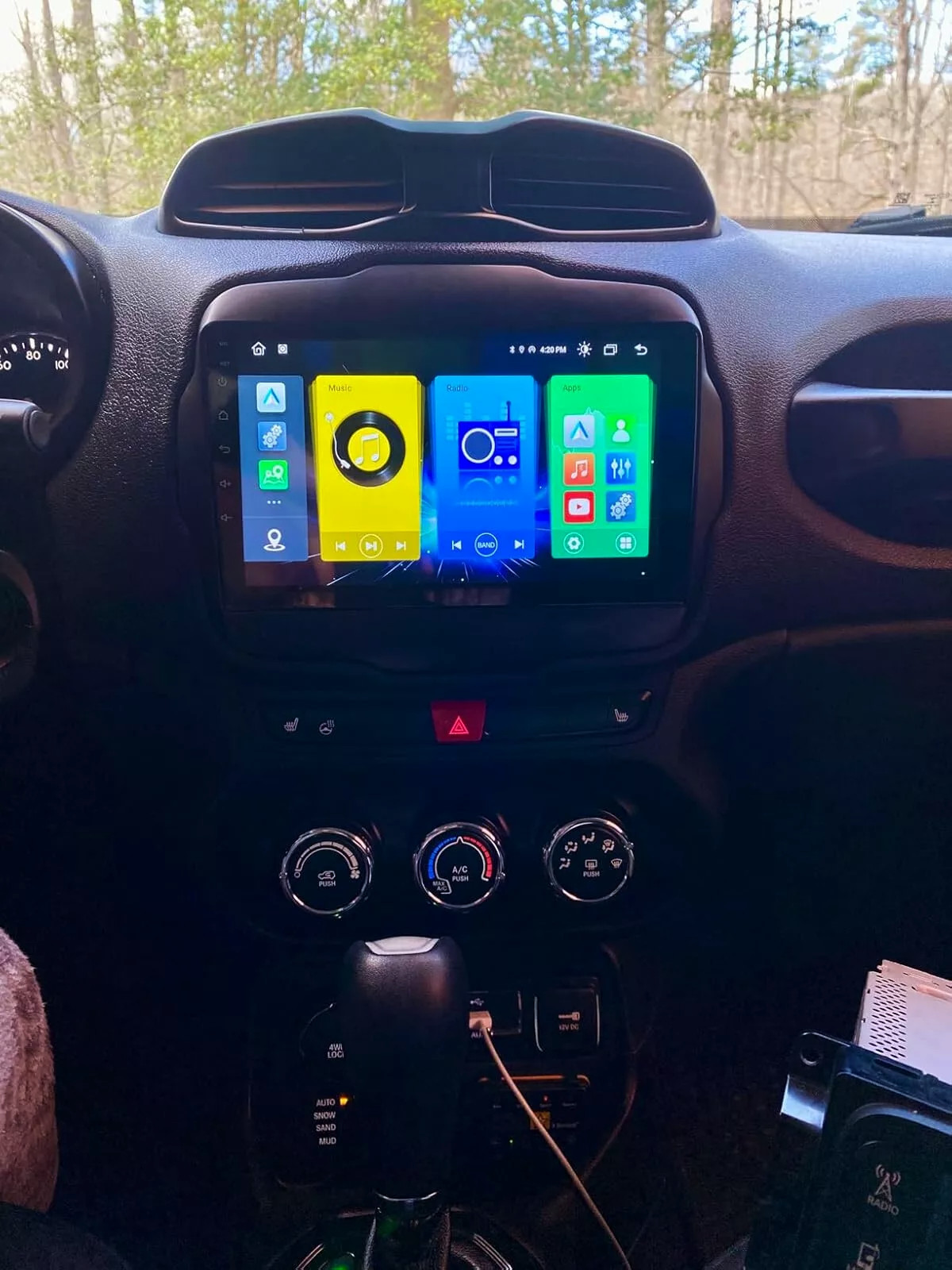 For 2015-2020 Jeep Renegade CarPlay Android 13 Car Radio Stereo FM RDS