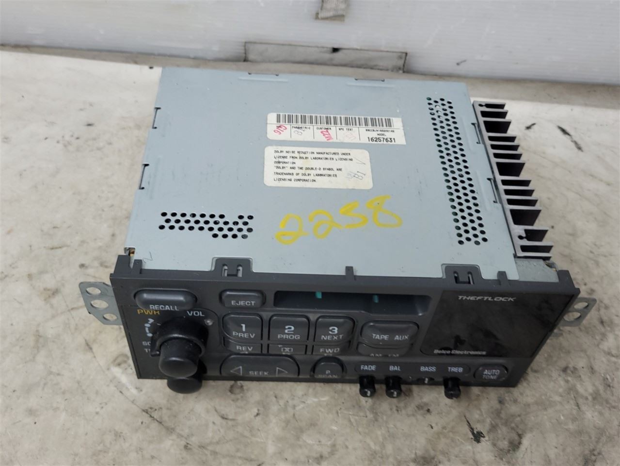 1997-2004 CORVETTE AM FM RADIO OEM 16257631 64K MILES 97-04