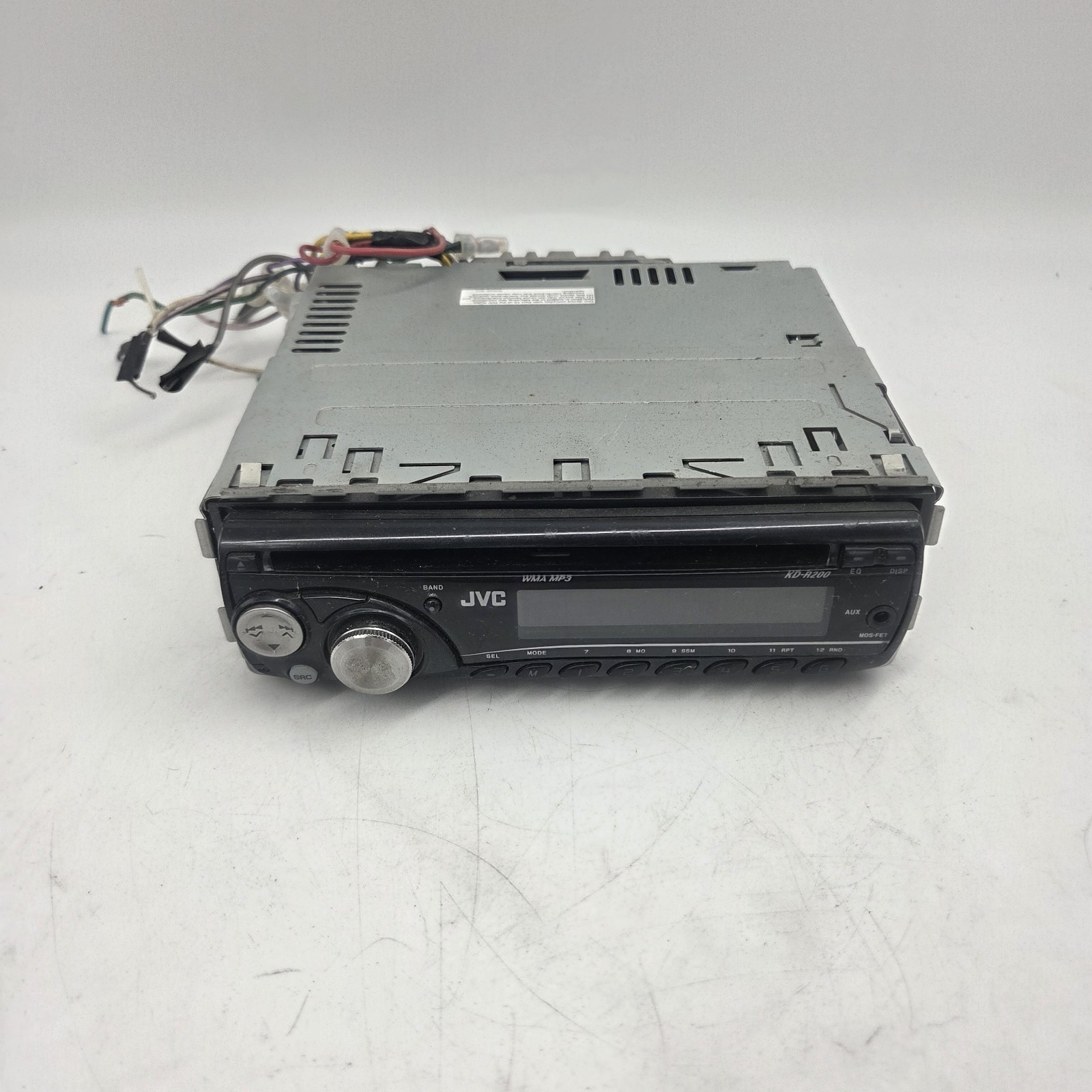 JVC KD-R200 Dash Car Stereo CD Player Radio AM/FM MP3 Detachable Face Tested