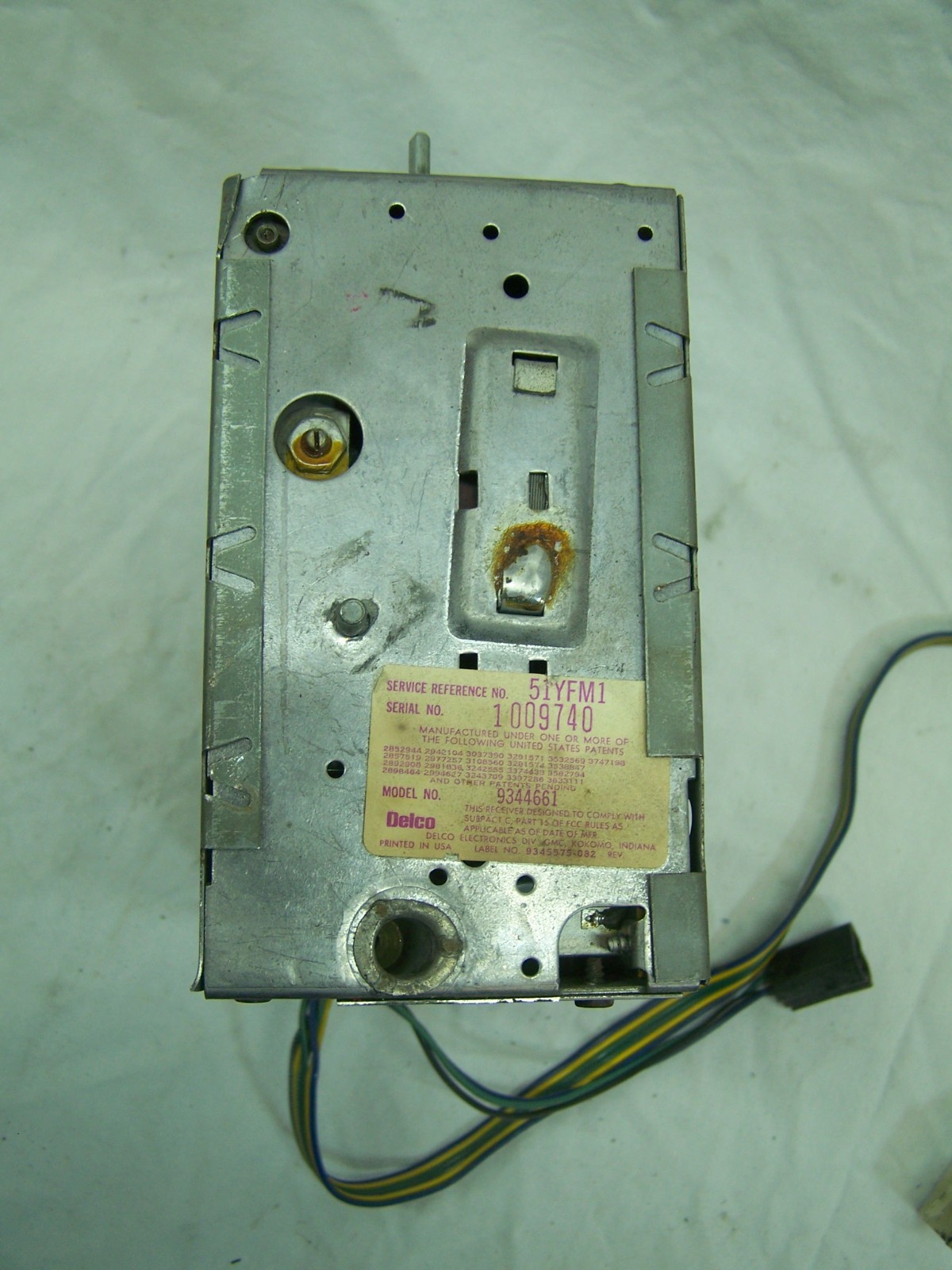 Corvette 1972-1976 AM FM Stereo Radio in Unknown Working Condition