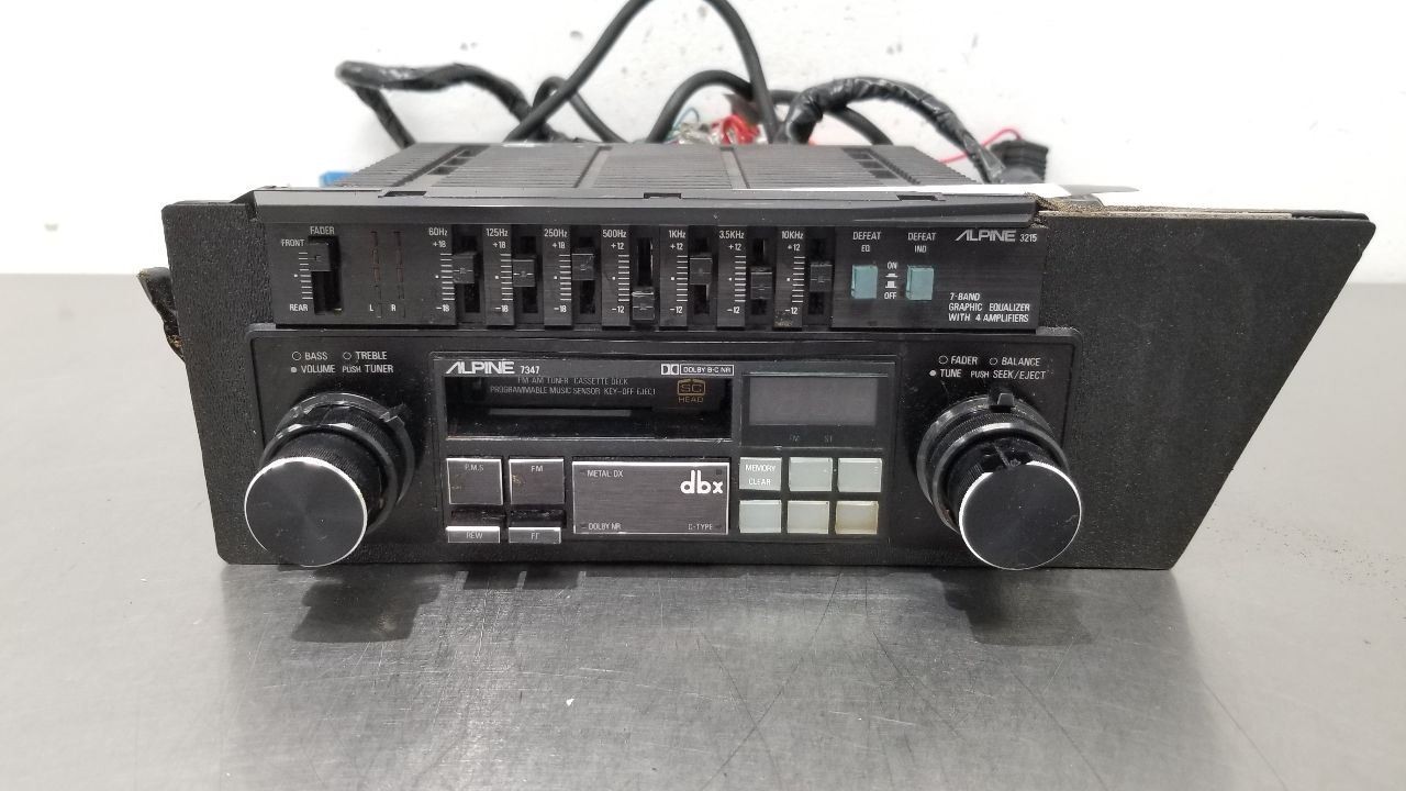 1985 NISSAN 300ZX ALPINE RADIO AUDIO RECEIVER HEAD UNIT A269ZUA018