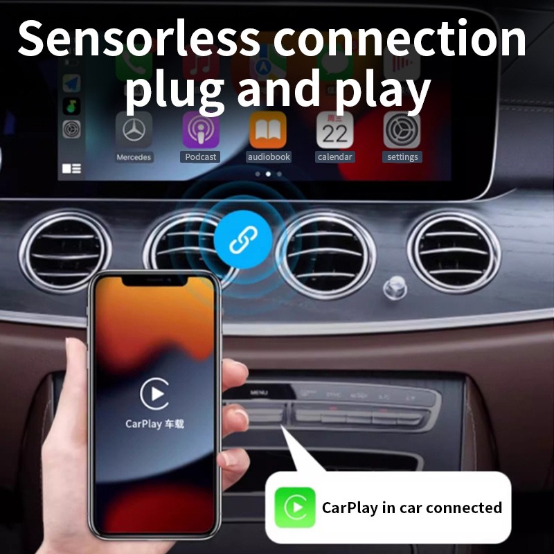 Wireless USB CarPlay Adapter Wireless Carplay Dongle For IOS / Android Plug&Play