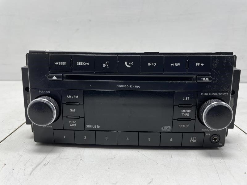 DODGE CHARGER STX 2009 AM FM RADIO RECEIVER CD PLAYER SINGLE DISC FACTORY