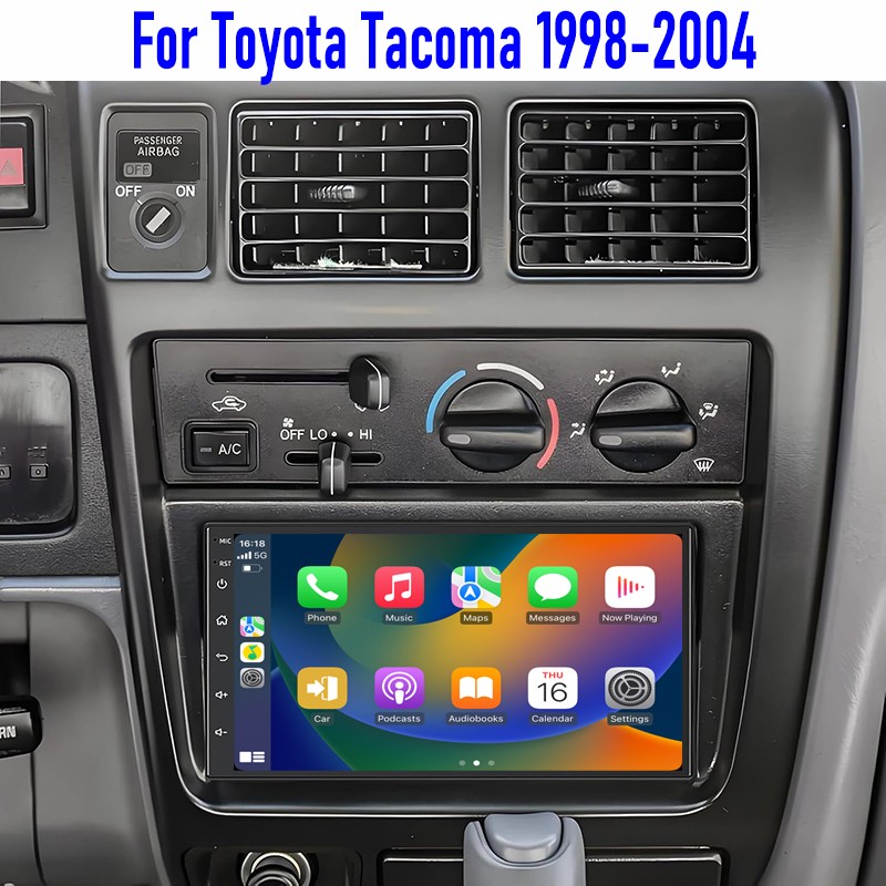 GPS 7″ For Toyota Tacoma 1998-2004 CarPlay Android 15 Car Stereo Radio Head Unit