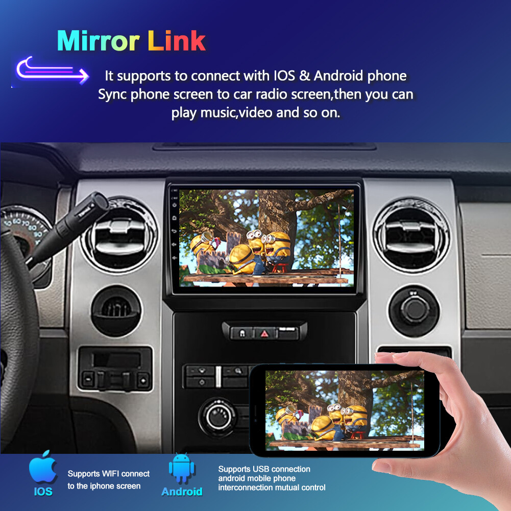 For Ford F-150 F150 2009-2012 Car Stereo Radio Navi Android 14 CarPlay SWC 128GB