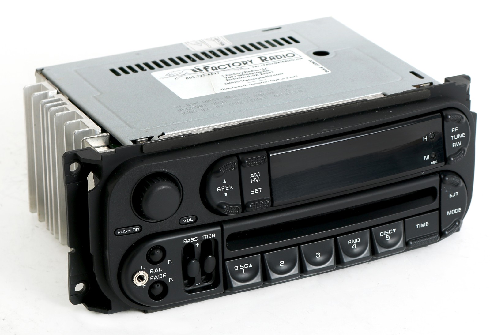 Jeep Dodge Chrysler 2002-07 RBK Radio AM FM CD upgraded w aux ipod input Slider