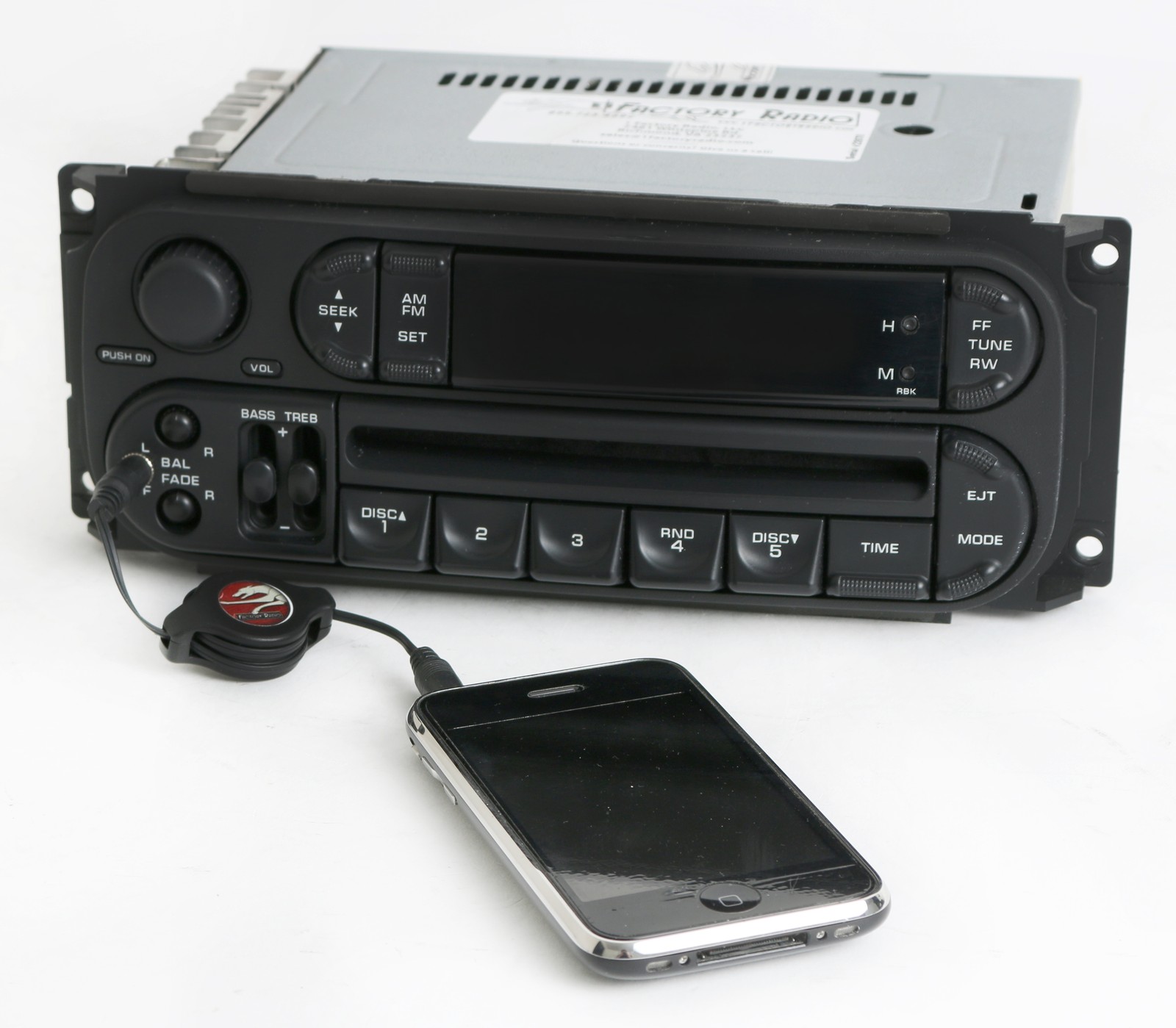 Jeep Dodge Chrysler 2002-07 RBK Radio AM FM CD upgraded w aux ipod input Slider