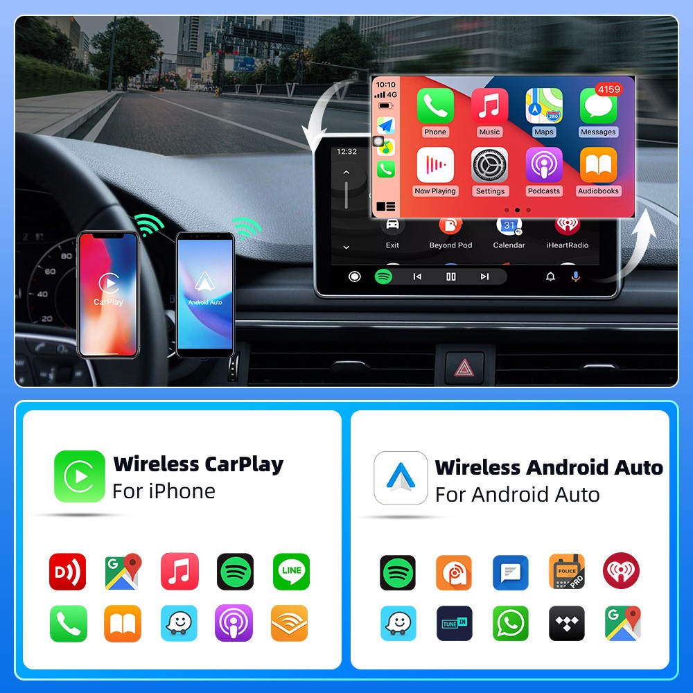 2026 USB Wireless CarPlay Adapter For iPhone Apple Wireless Dongle Plug ＆ Play