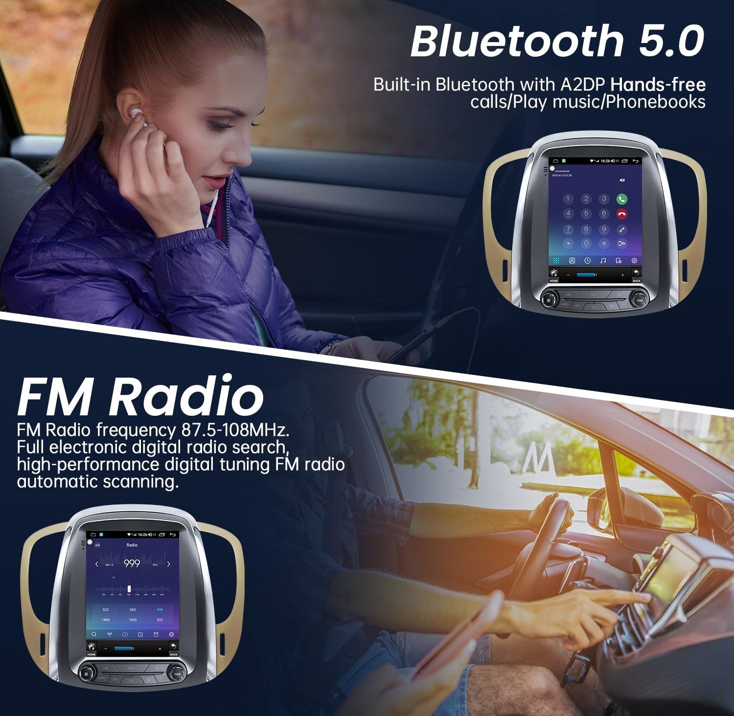 9.7″ 4+64G Car Radio Carplay for 2010-2013 Buick Lacrosse Stereo Auto SWC Navi