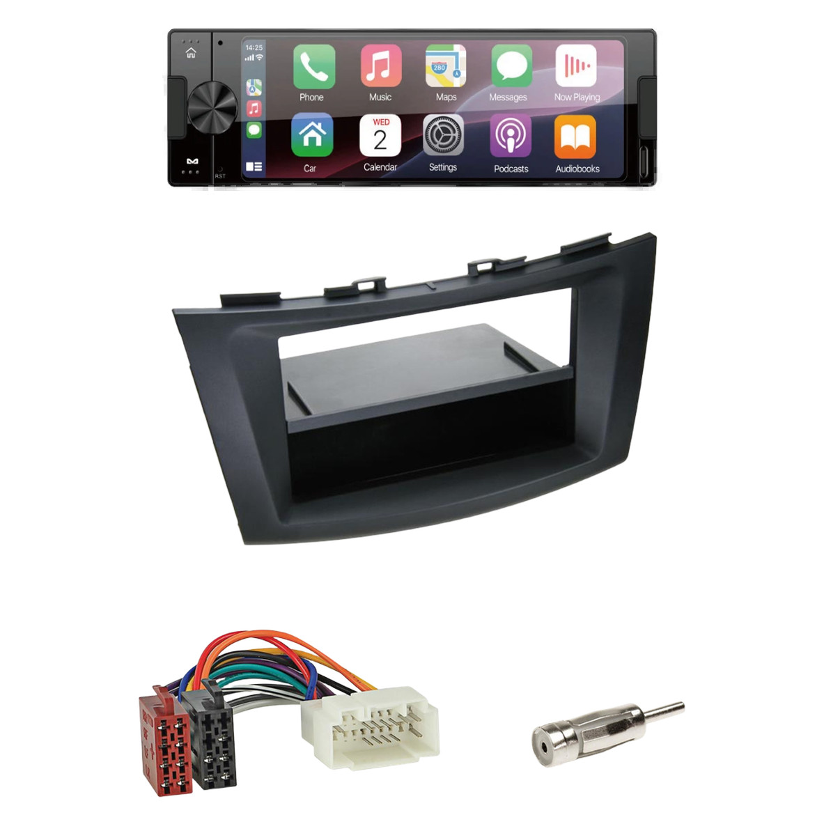 Ampire CPR60 Radio DAB + CarPlay with installation kit for Suzuki Swift (FZ/NZ)