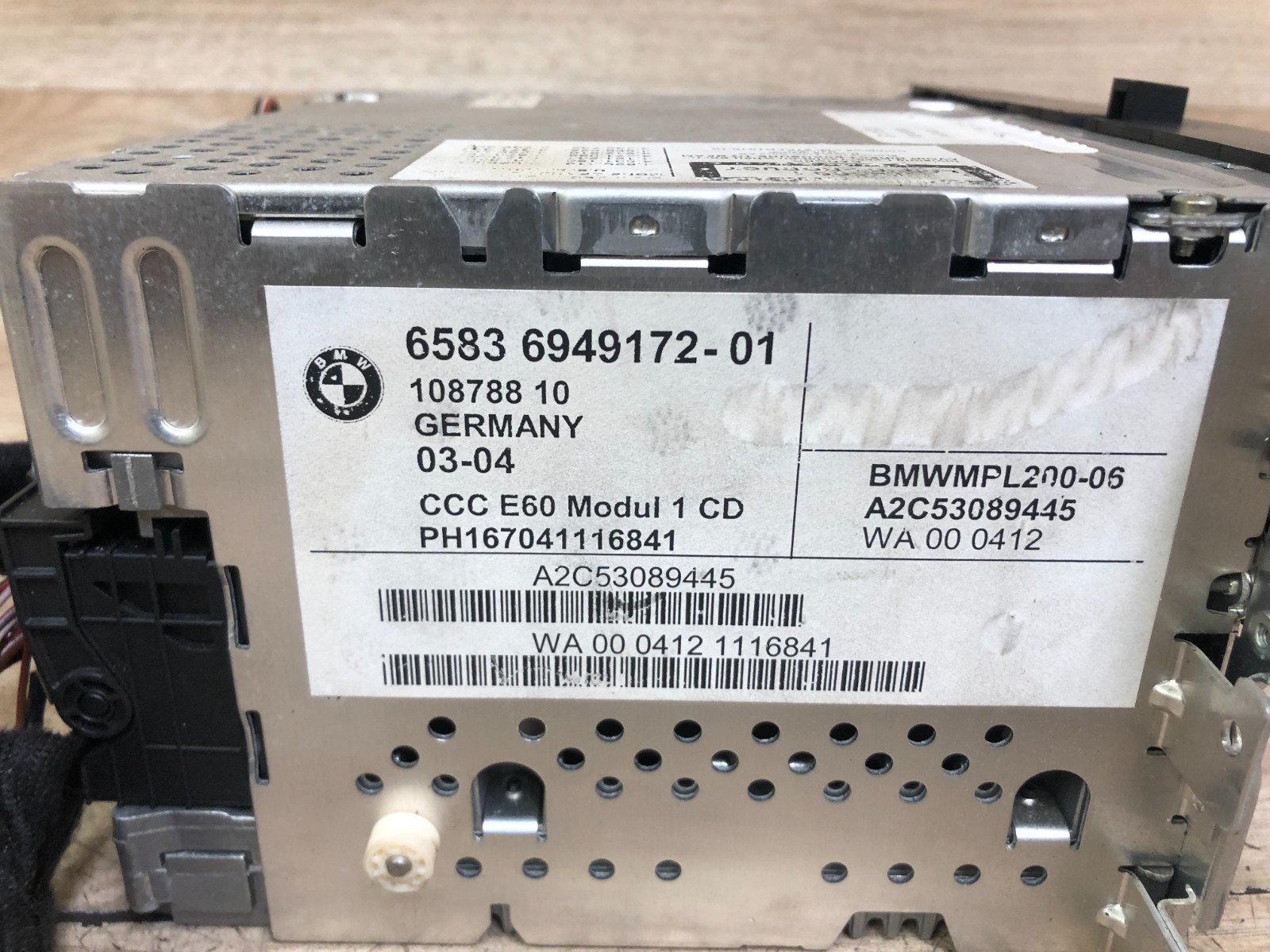 BMW OEM 525 530 535 545 550 M5 645 650 M6 FRONT NAVIGATION RADIO CD CCC 04-07 5