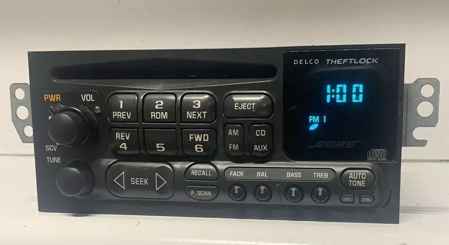 ✅96-02 Chevrolet Blazer S10 Bose AM FM CD Radio OEM STEREO 15766827 Full Lighted