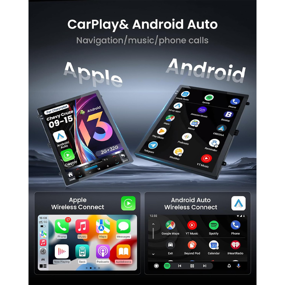 Car Radio Stereo Carplay For 2011-2015 Cruz Radio Carplay Navi EQ FM RDS