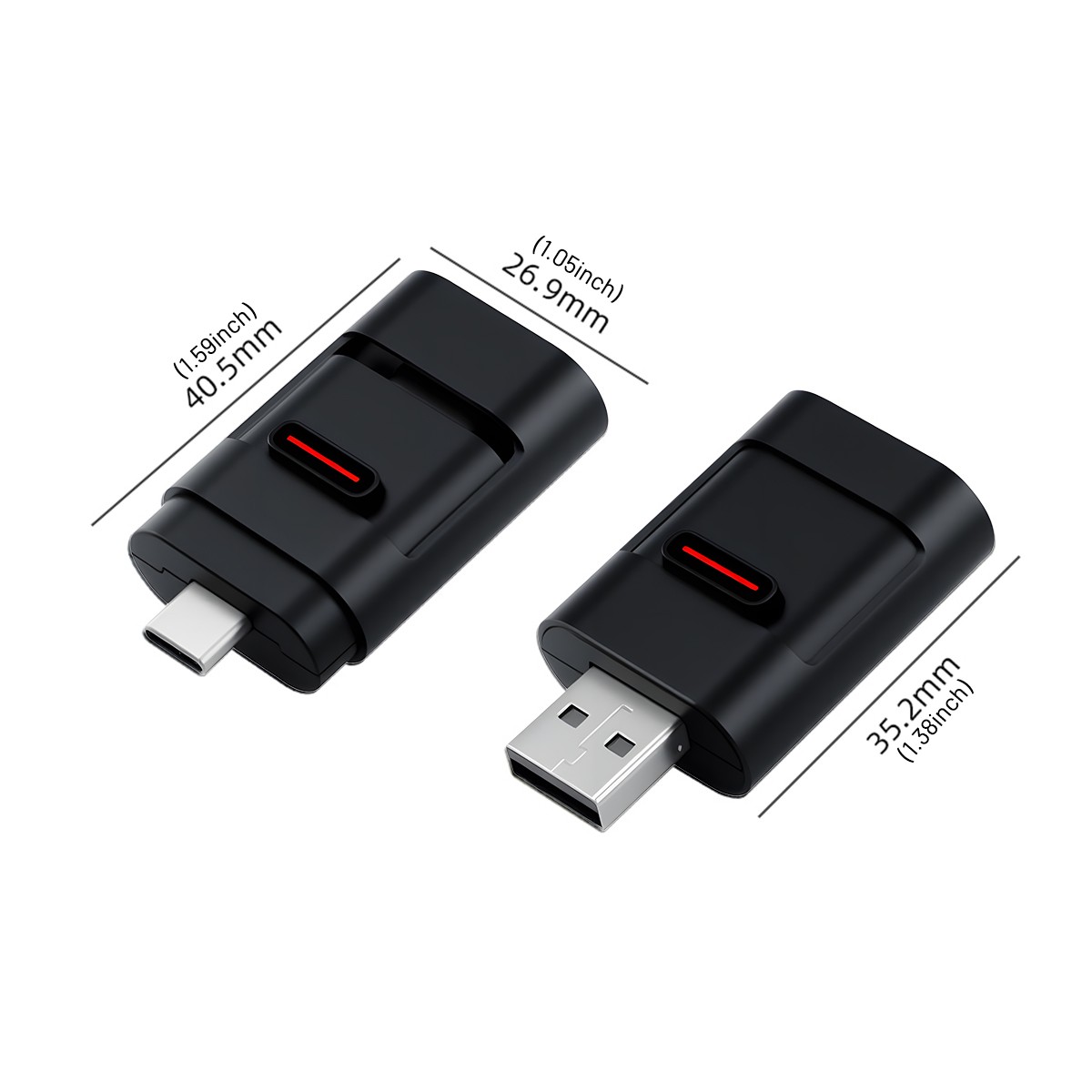 5GHz WiFi USB & Type-C Plug and Play Cable to Wireless CarPlay Mini Adapter US