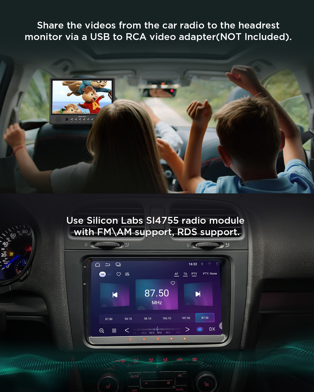 9″ Carplay Android 13 Car Stereo Radio GPS WiFi For VW Volkswagen Jetta 2006-15