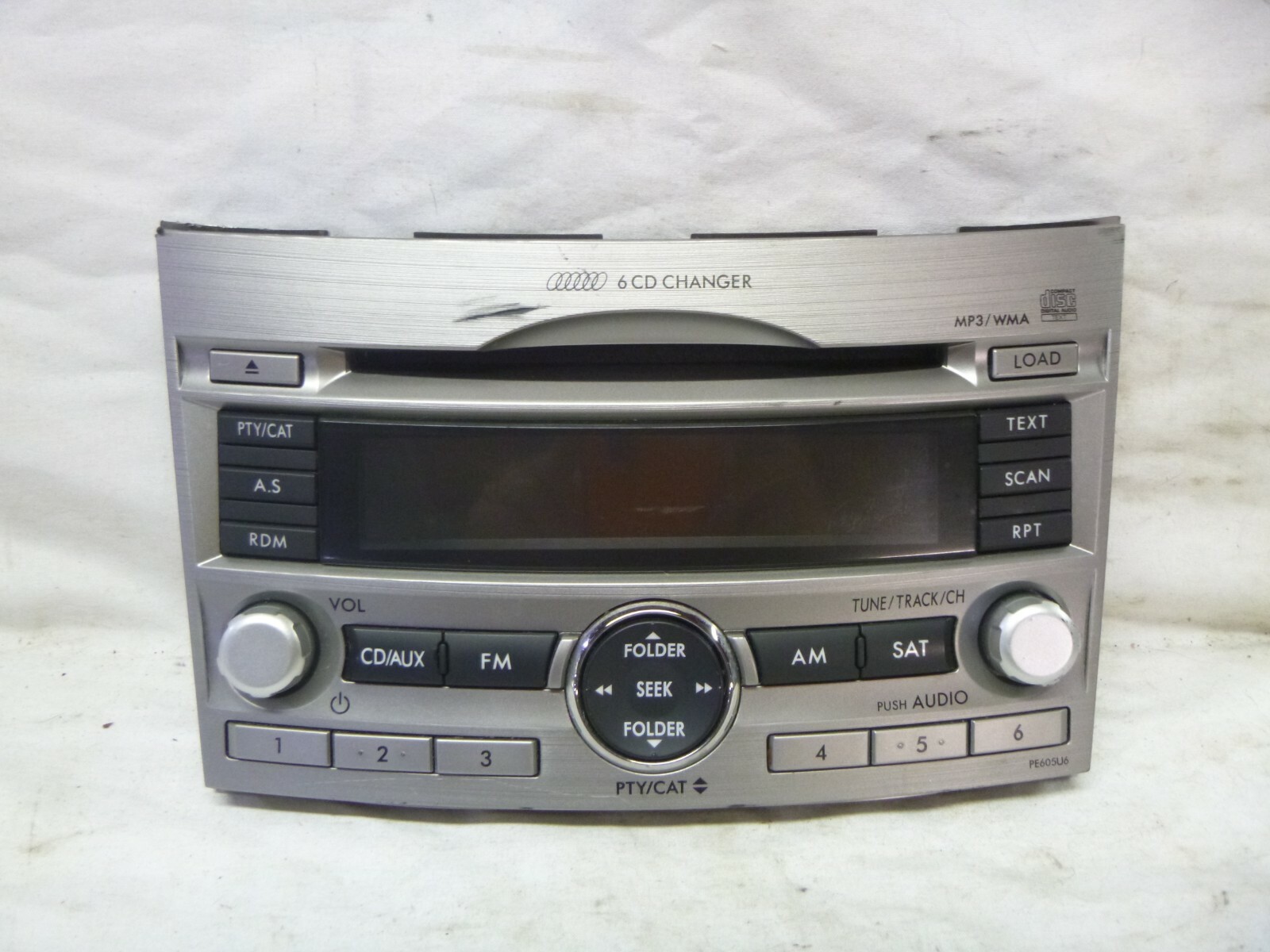 10 11 12 Subaru Legacy Radio 6 Cd Mp3 Wma Face Plate PE605U6 86201AJ60A HJG34