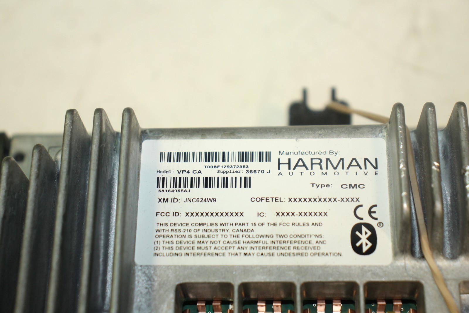 Harman Automotive Dodge RAM Jeep Mopar Navigation Screen CRACKED VP4CA