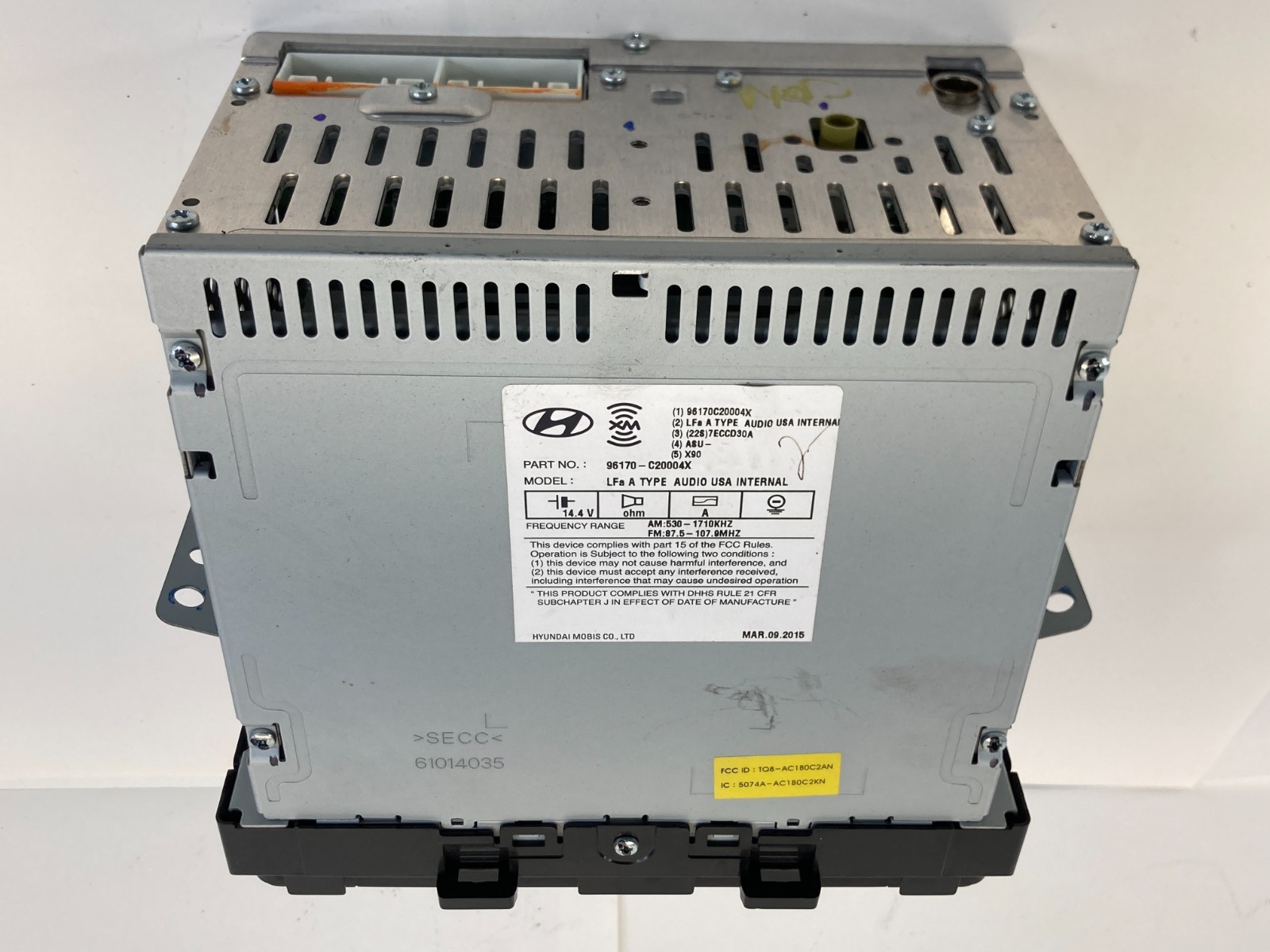 2015-2017 HYUNDAI SONATA AM FM CD RADIO RECEIVER UNIT 96170-C2000-4X OEM
