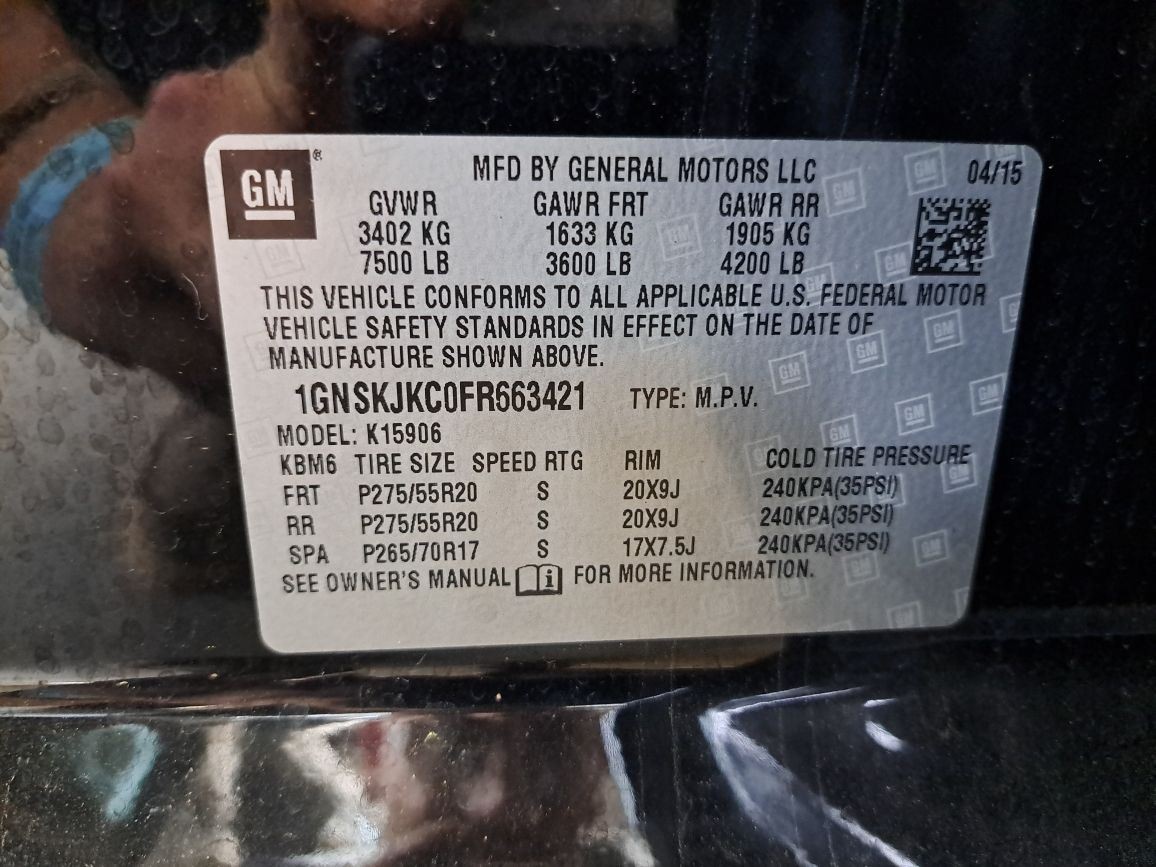 2015 Suburban 1500 Stereo Radio Genuine Oem Part,Receiver,23487132 Sku#4468775