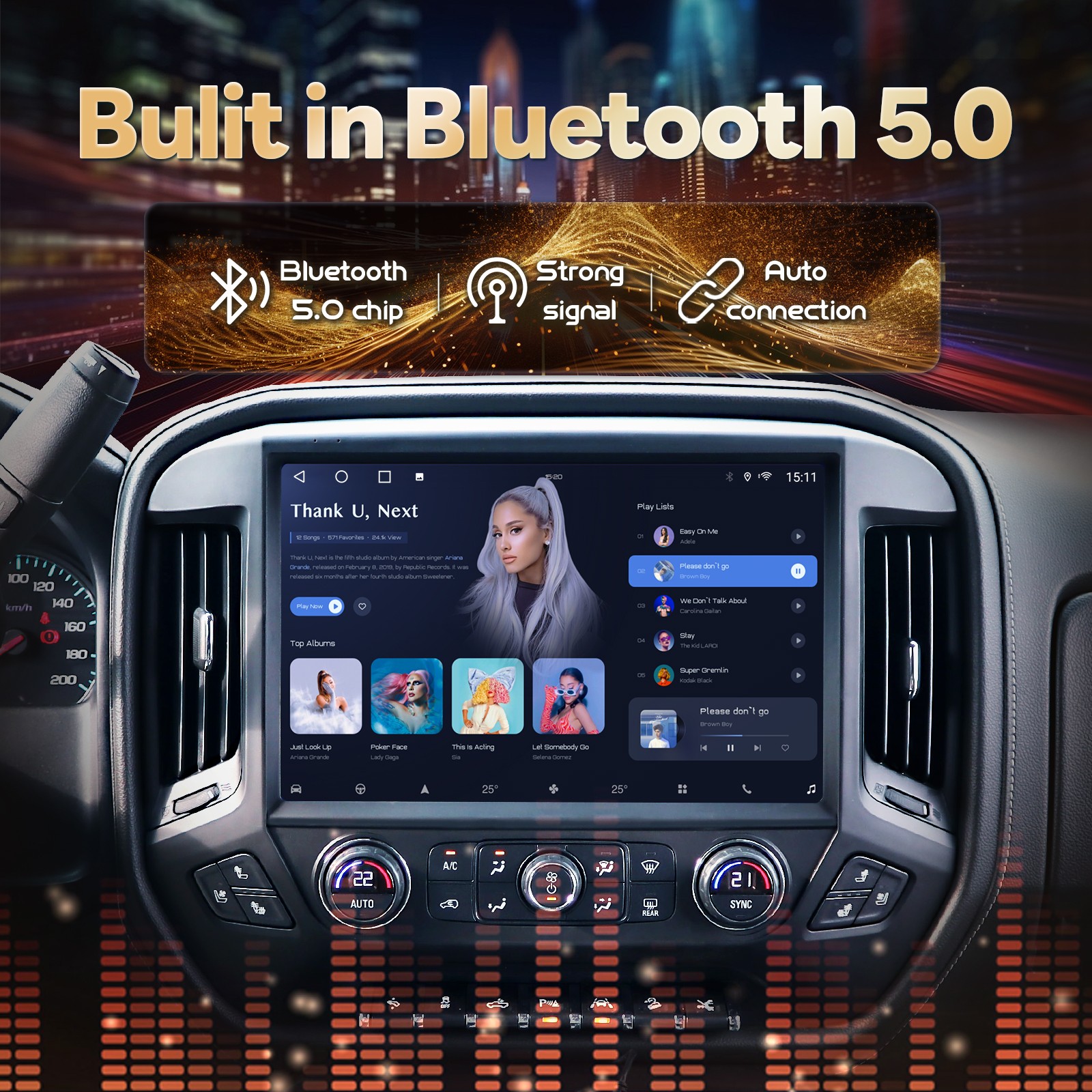 13″ Radio Stereo for Chevy Silverado GMC Sierra 1500 2500 3500 2014-2018 carplay