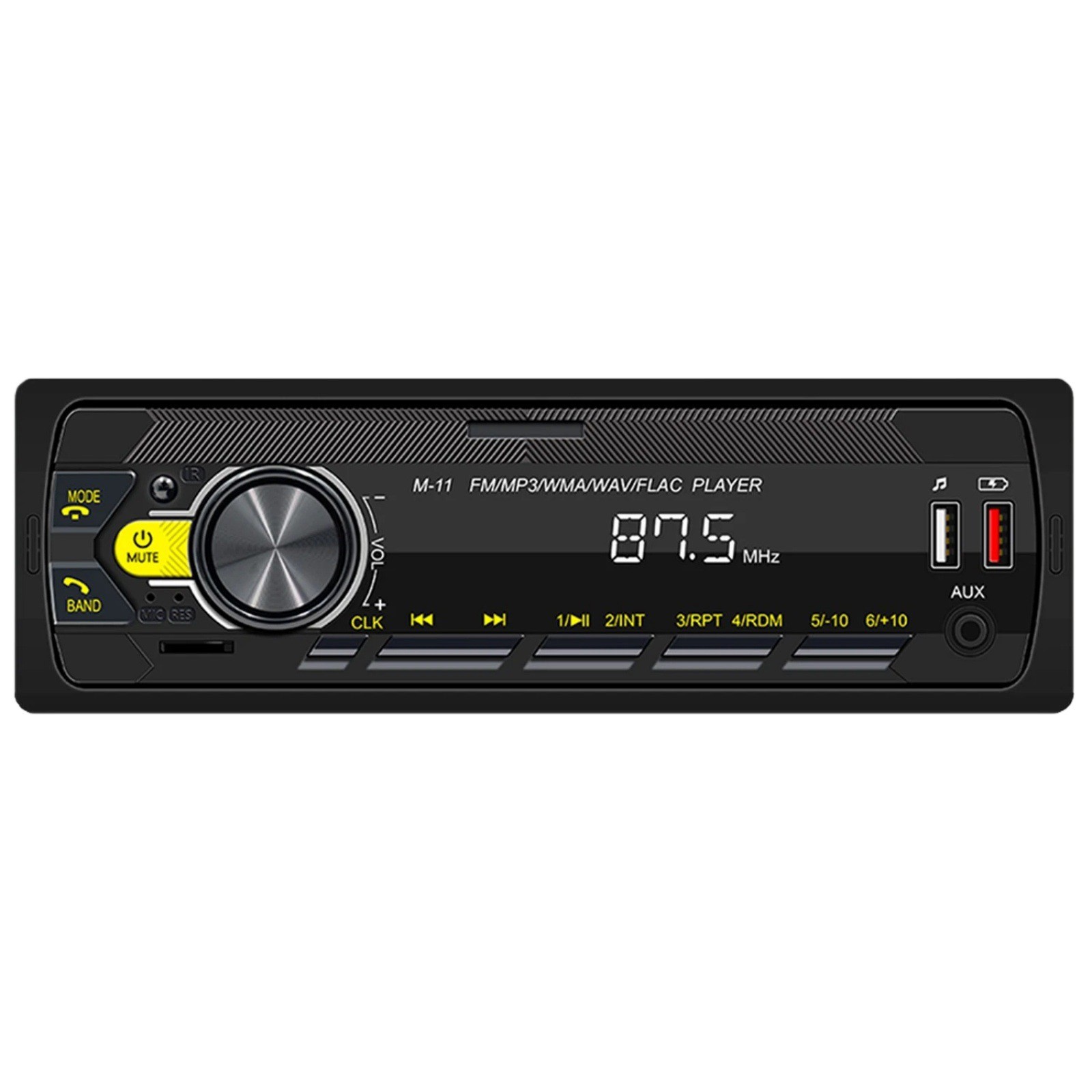 Single Din Bluetooth Car Stereo FM Radio USB AUX MP3 Player Voice Control Unit