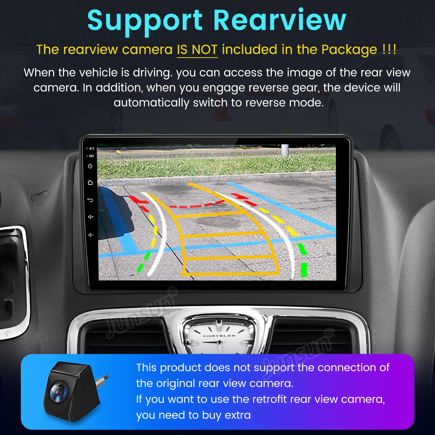 4+64G 9″Android15 For Chrysler Town & Country 11-16 Carplay Car Stereo Radio GPS