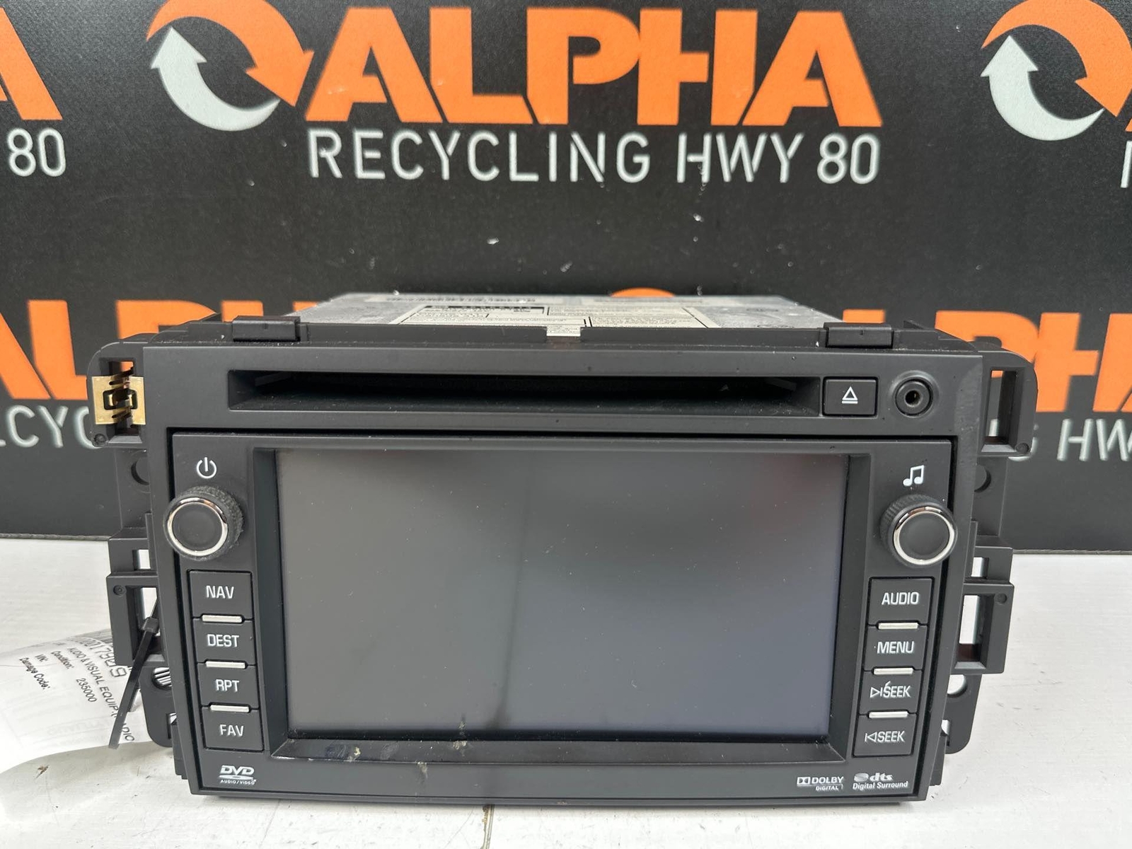 Audio & Visual Equip.(radio) GMC YUKON XL 1500 10