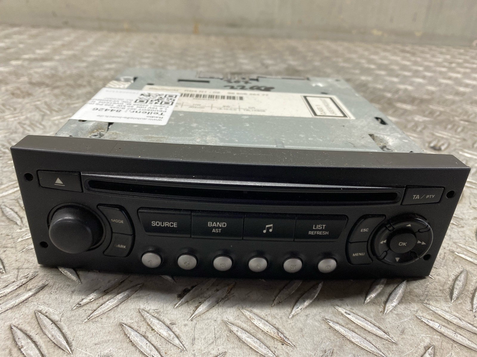84426 Radio Peugeot 307 Breaking 9660646477 Code Not Present!