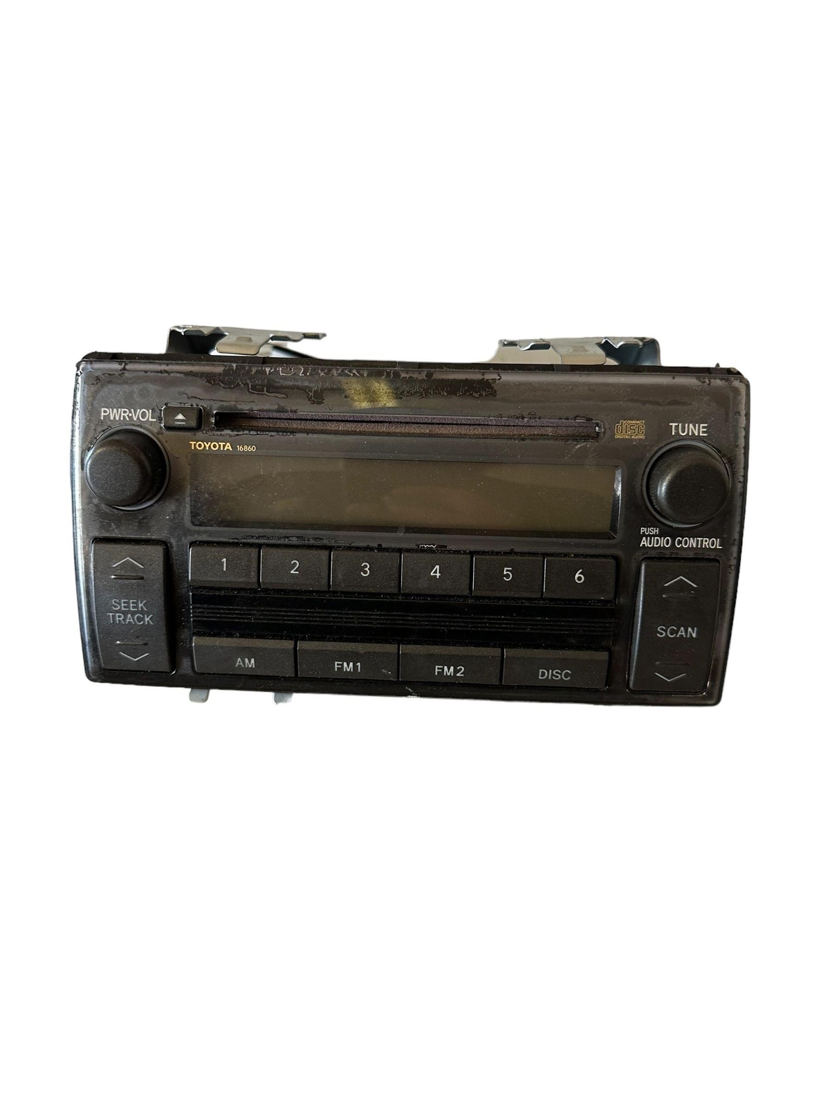 05 06 TOYOTA CAMRY Audio Radio Receiver Fujitsu Ten 16860 ON RADIO FACE