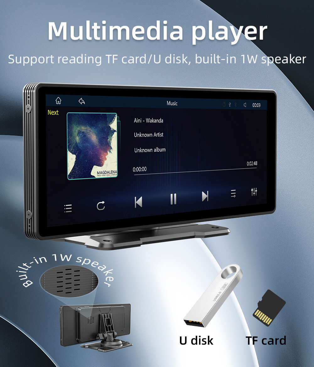 9.3in Car Stereo Bluetooth Radio HD Screen MP5 Player In-Dash WiFi FM USB TF Aux