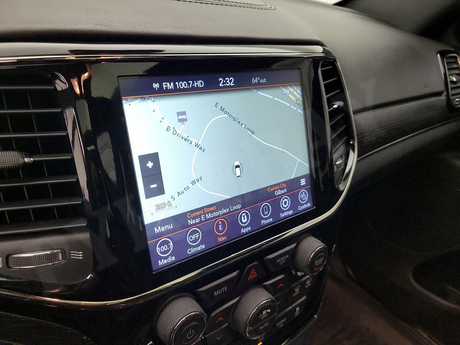 For Jeep Grand Cherokee 2014-2021 32G Carplay Android14 Radio GPS Navi Head Unit