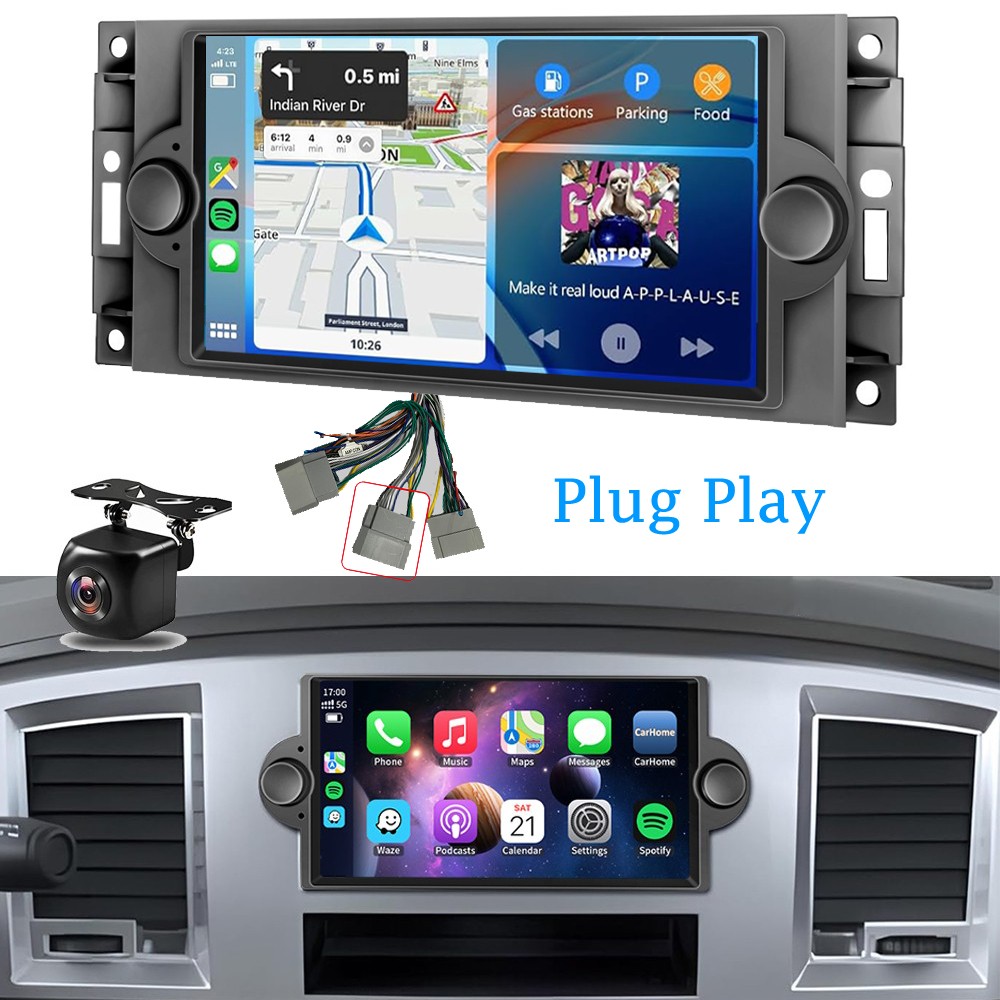 For 2005 2006 2007 Dodge Durango Android 15 Navi CarPlay Car Stereo Radio GPS
