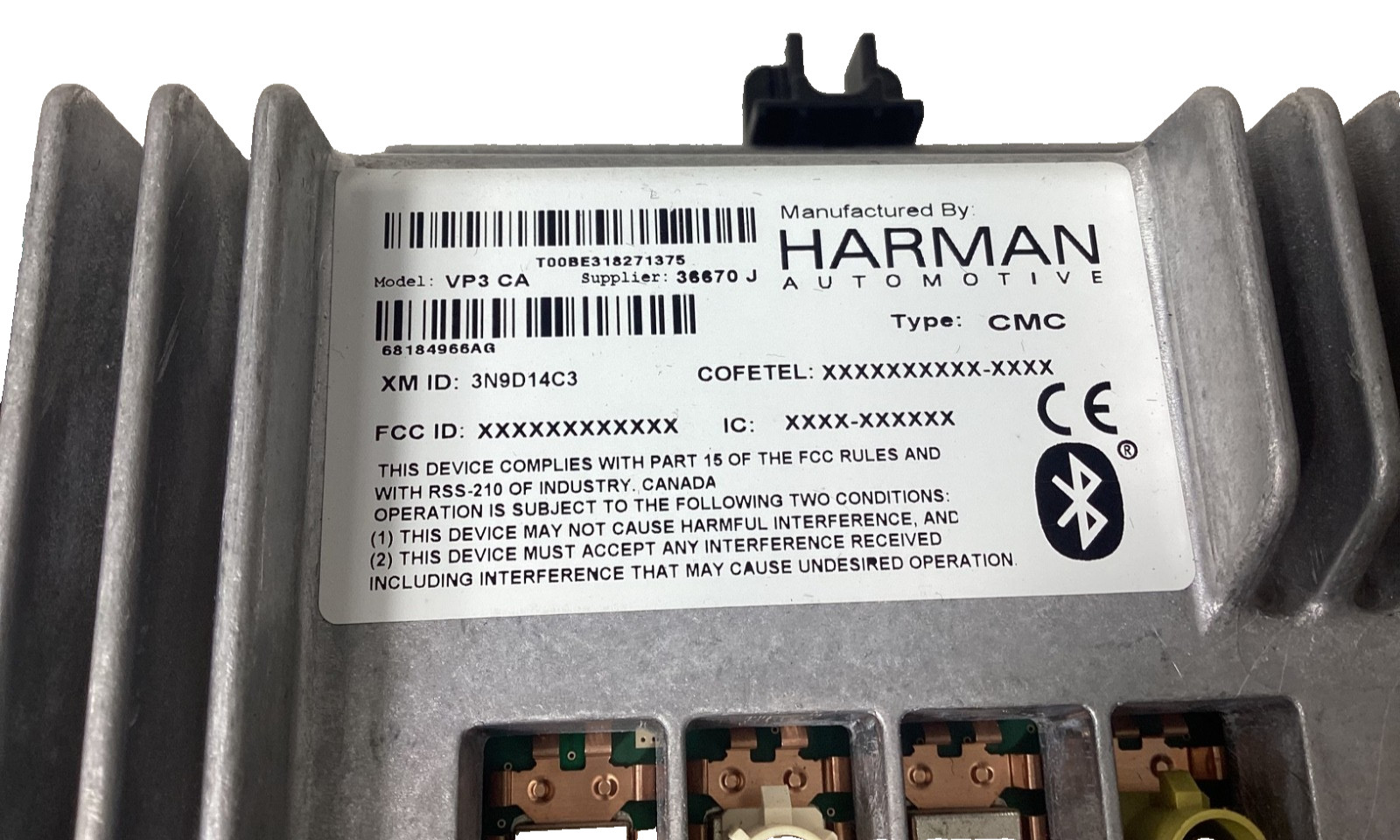 2013-2016 RAM 1500 UCONNECT Multi Media Radio Bluetooth VP3 CA 8.4″ 68258676 OEM