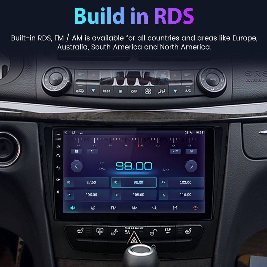6+128GB Carplay Android Car Stereo Radio For Mercedes Benz CLS E-Class W211 W219