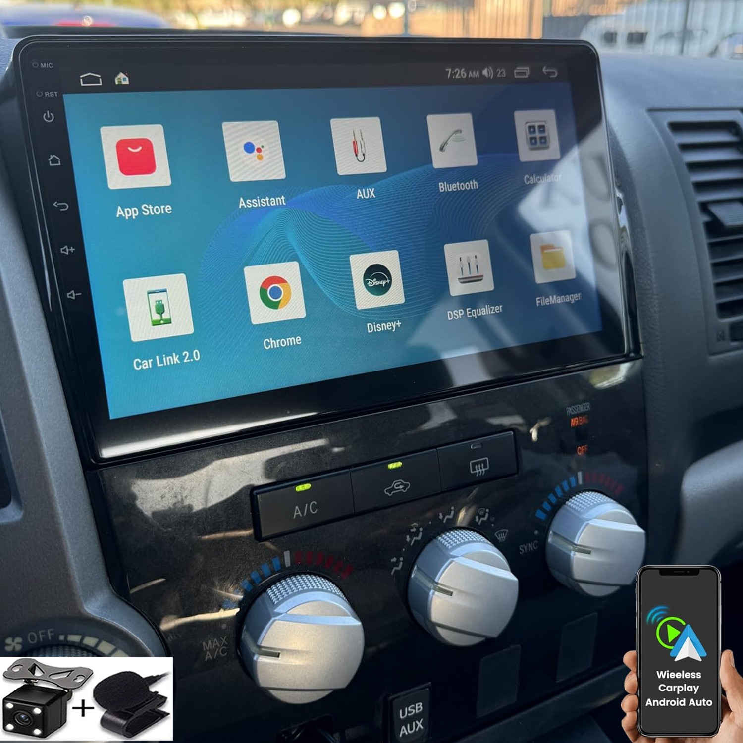 9” for Toyota Tundra 2014-2021 Car Stereo Radio Android 15 CarPlay GPS 2+64GB