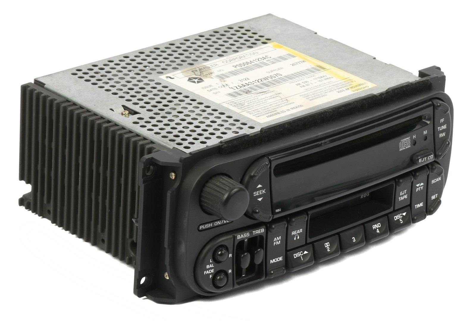 Dodge Chrysler Jeep 2002-2006 AM FM Radio CD Cassette Player PN P05064123AC RBU