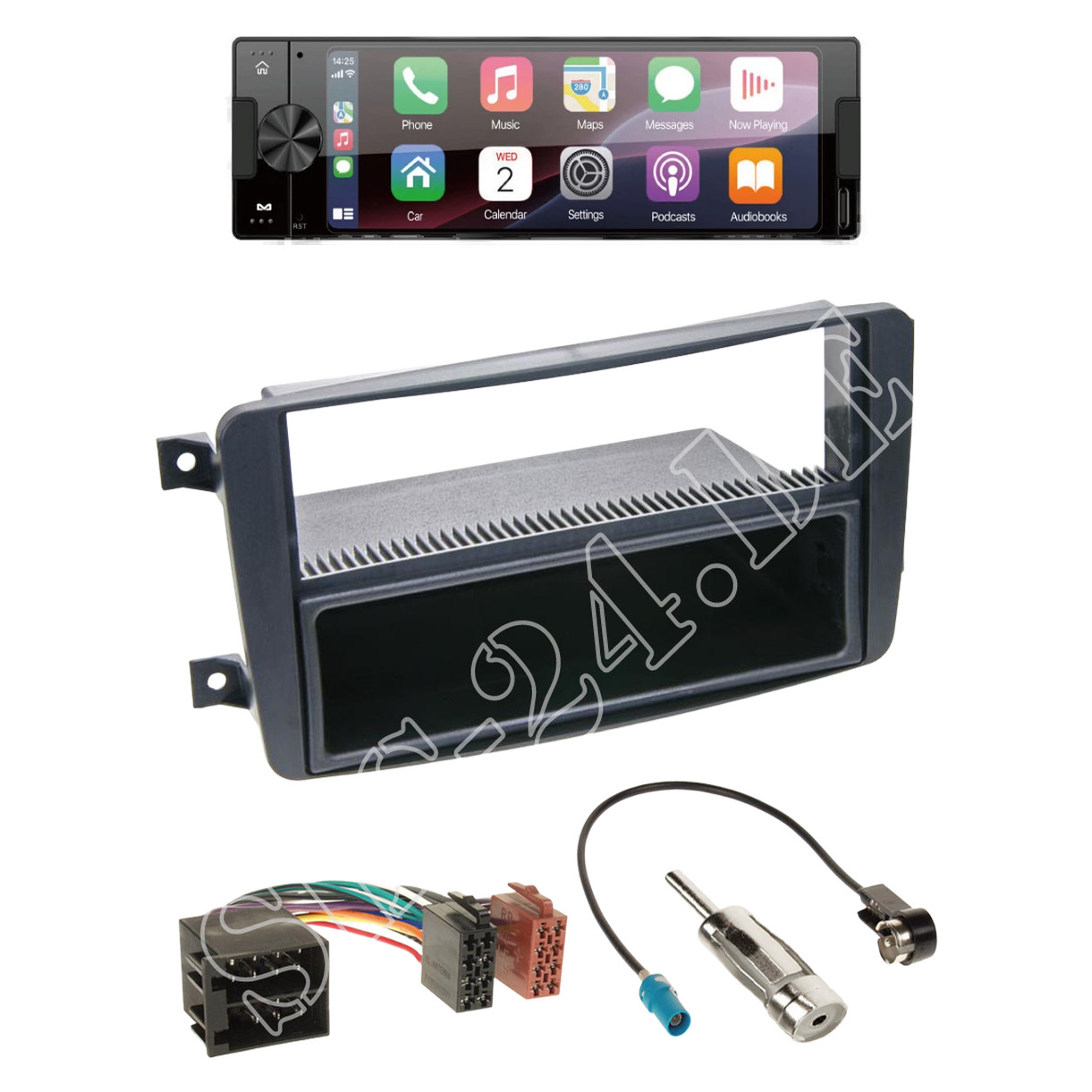 Ampire CPR60 Radio DAB+ With Fitting Kit For Mercedes CLK (W209) 2002-06/2004