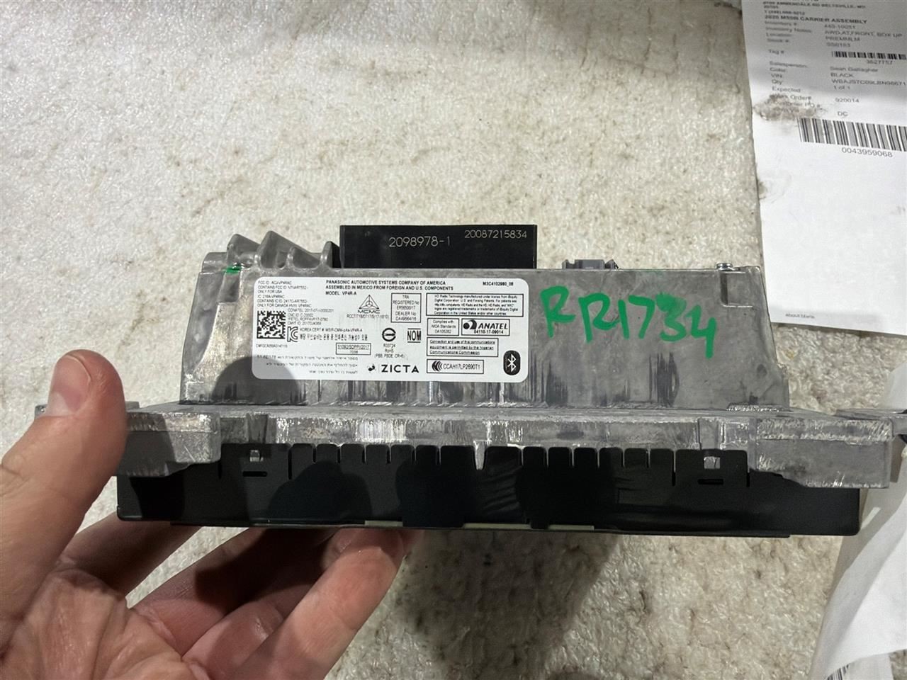 Audio Equipment Radio Display And Receiver Uconnect 4C Fits 20 300 3598510
