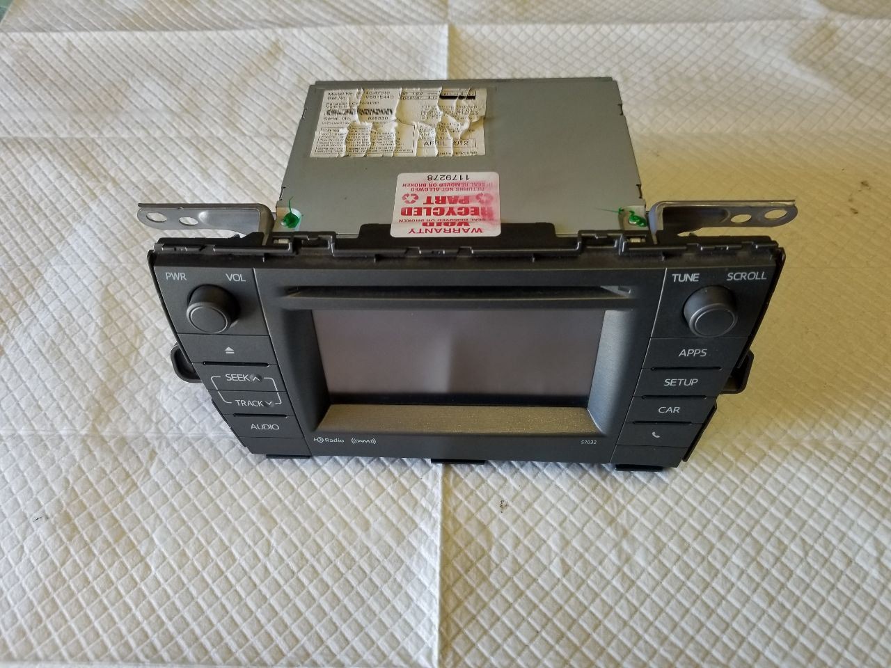 Audio Equipment Radio Prius VIN Du 7th And 8th Digit Fits 12-15 PRIUS 57032