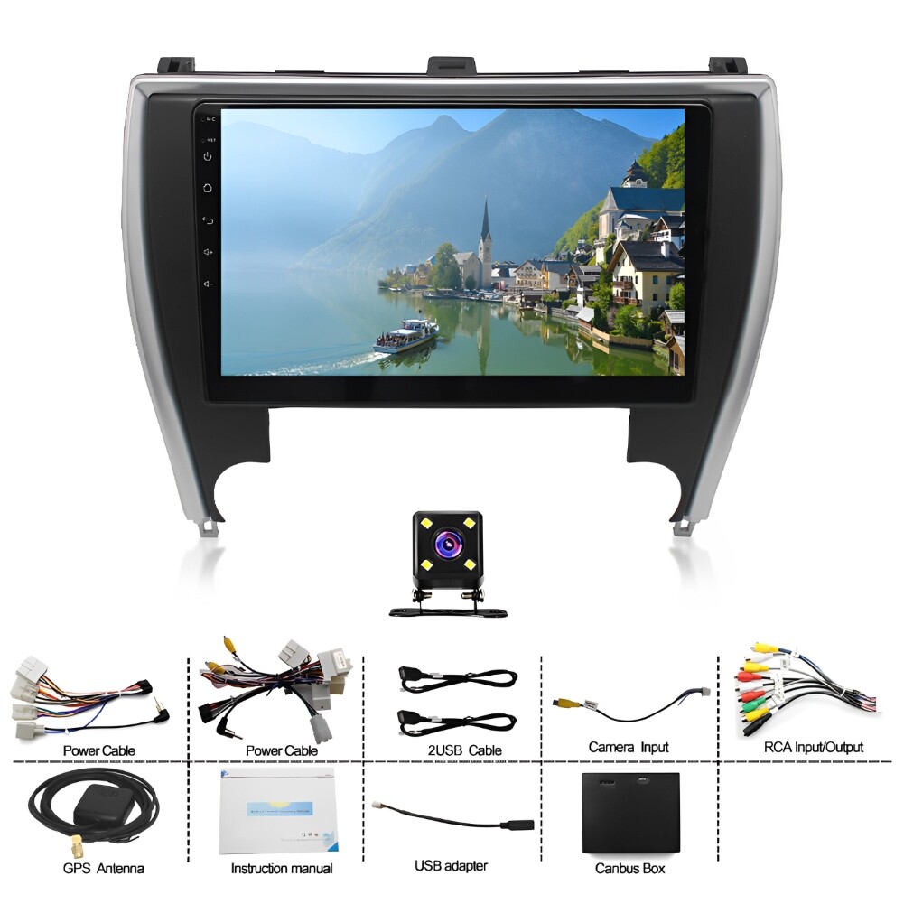 32G Android 13 Stereo Radio GPS Navi WIFI Carplay DSP For Toyota Camry 2015-2017