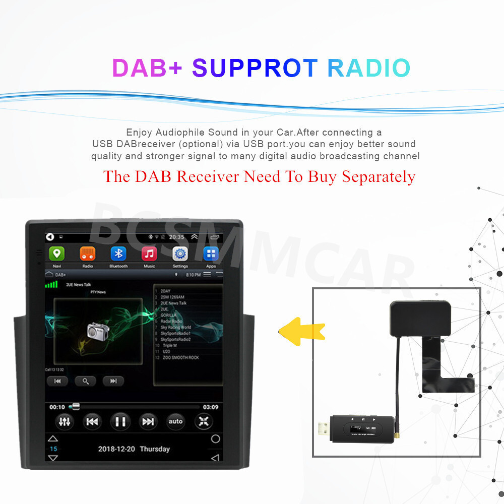 Bluetooth Car Stereo Radio MP5 Player Touch Screen FM WiFi GPS Navi Mirror Link