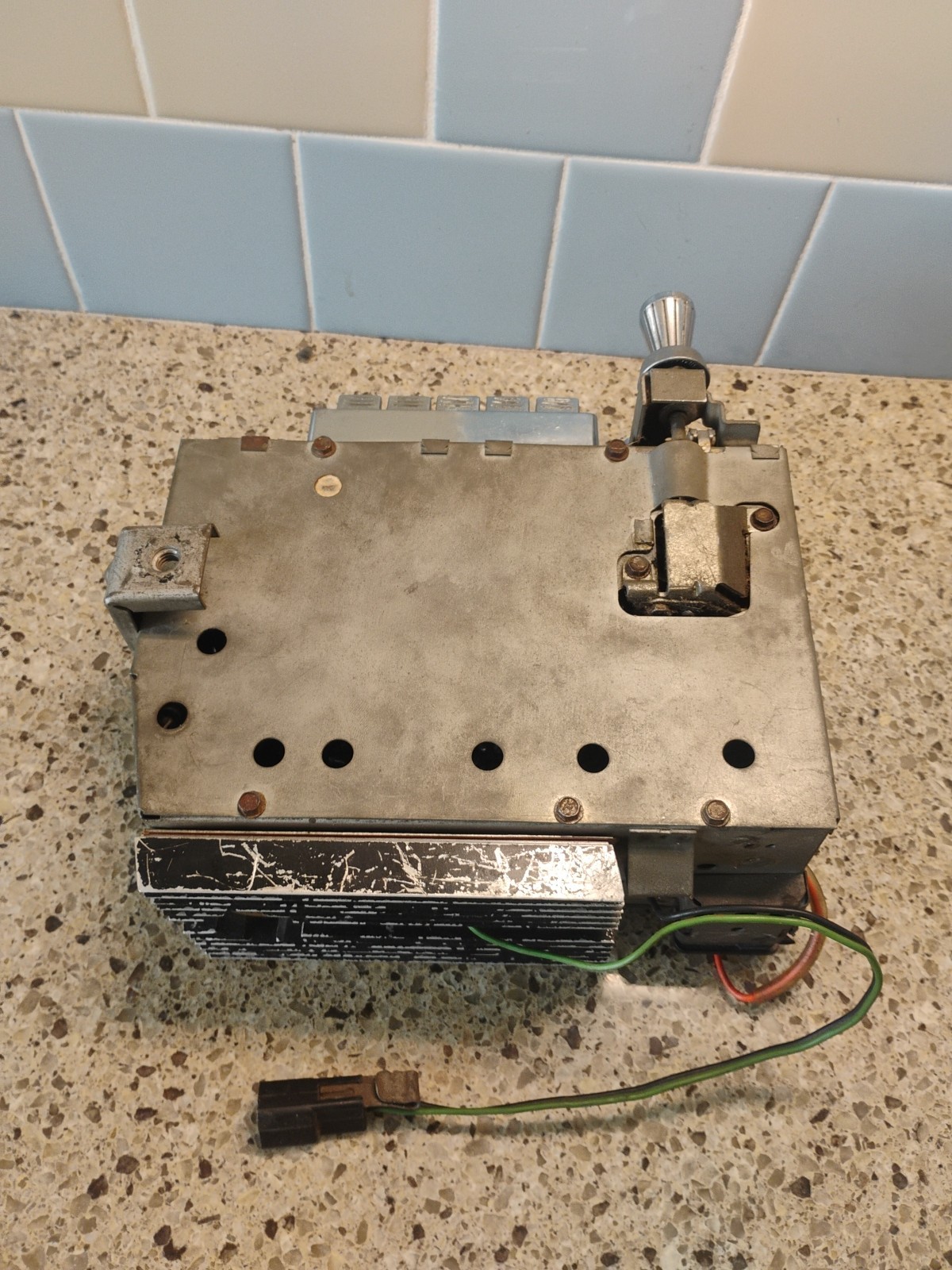 UNTESTED 1960s CHEVY CORVETTE AM FM RADIO + KNOBS OEM GM ORIGINAL NICE!